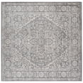 thumbnail image 2 of SAFAVIEH Brentwood Adams Oriental Area Rug, Light Gray/Ivory, 3' x 3' Square, 2 of 14