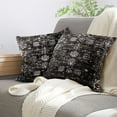 thumbnail image 5 of Boho Black Throw Pillow Covers 16x16 inch Set of 2, Bohemian Persian Carpet Double Sided Pattern Soft Plush Cushion Cover for Couch Sofa Bed Decorative, Only Pillowcase (No Insert), 5 of 6