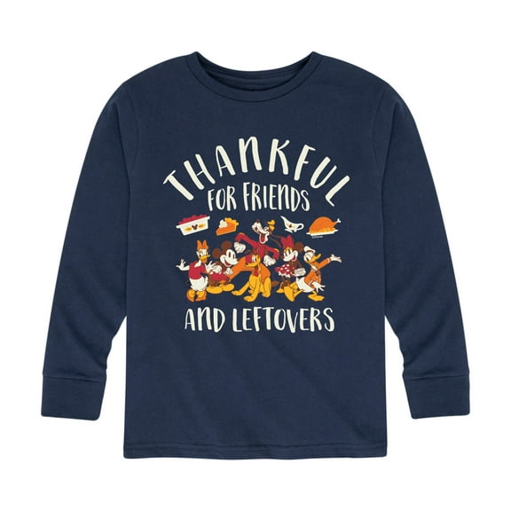 Mickey & Friends - Friends And Leftovers - Toddler and Youth Long Sleeve Graphic T-Shirt