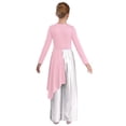thumbnail image 2 of Hansber Robe de Danse de Louange pour Filles Enfants Pantalon Grand Métallique Robe Liturgique Combinaison Lyrique Rose 10, 2 of 7