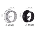 thumbnail image 3 of Moka Pot Coffee Dosing Ring Tamper Distributor 82MM 90MM 2-6 Cups Espresso Tools, 3 of 7