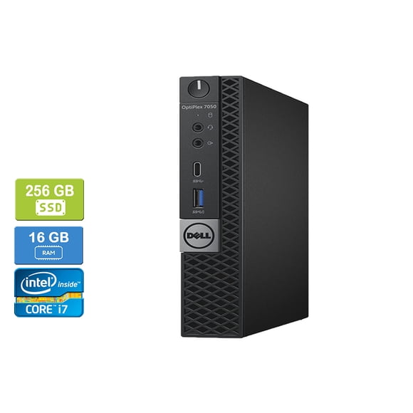 Refurbished: DELL 7050 Intel Core i7-7700T 16GB 256GB SSD Win 10 Pro UK&M