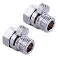thumbnail image 1 of Labymos 2 Pack Shut Off Valve Brass Shower Head Valve with Handle Lever G1/2 Water, 1 of 8