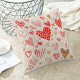 thumbnail image 2 of Valentines Pillow Covers 18 X 18 Inch Set of 2, Valentine'' Day Love Heart Holiday Decorative Throw Pillows Valentine Themed Gifts Cushion Cases for Couch Home Sofa Living Room, 2 of 6