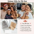 thumbnail image 7 of Cross Necklace for Men, Valentines Day Birthday Christmas Gifts for Son Grandson Nephew Brother Boyfriend Mens, 7 of 7