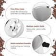 thumbnail image 3 of fafa-Pour Filtre à Café Réutilisable Sans Papier, Design à Double Maille en Acier Inoxydable, avec Base et Brosse de Nettoyage (1-2 Tasses), 3 of 4