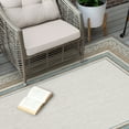 thumbnail image 4 of Mohawk Home Islamorada Stripe Outdoor Area Rug, Light Grey, 4' x 5' 6", 4 of 9