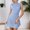 Blue, variant on Summer Dresses For Women Mini Sleeveless Dresses Cowl Neck Casual A Line Dresses Short Sun Dresses Women Hawaiian Dresses For Women L Blue
