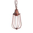 thumbnail image 2 of Vintage Iron Cage E26/E27 LED Chandelier Ceiling Light Pendant Lamp for Restaurant & Cafe Decoration - Lightweight, Red Rust Color, Bulb Not Included, Supports 85-245V, 2 of 8