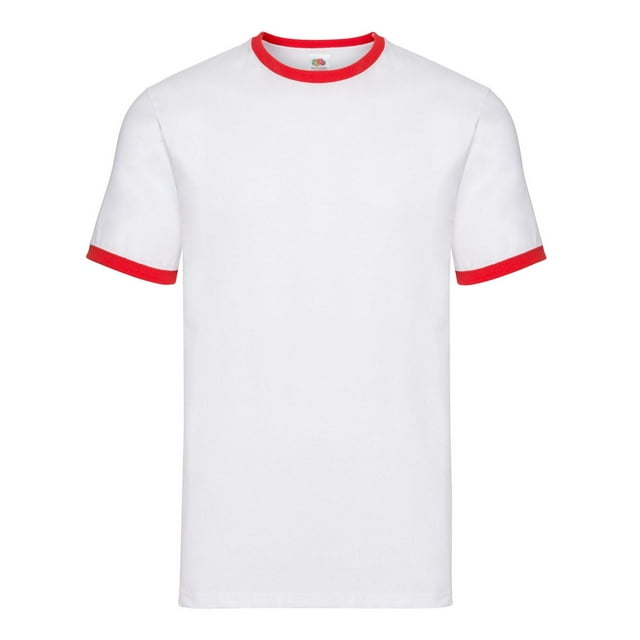 Fruit of the Loom Mens Contrast Ringer T-Shirt