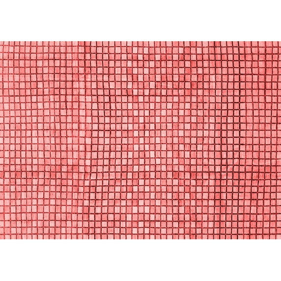 Ahgly Company Machine Washable Indoor Rectangle Abstract Red Modern Area Rugs, 2' x 5'