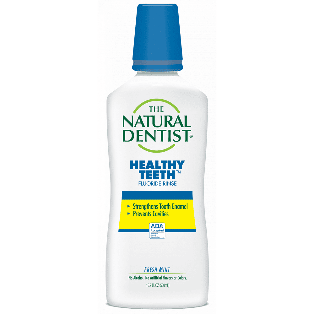 The Natural Dentist Healthy Teeth Flouride Anticavity Mouth Wash Fresh