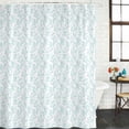 thumbnail image 3 of Aqua Spring Floral Waterproof Fabric Shower Curtain,Summer Botanical Watercolor Waterproof Fabric Shower Curtain for Bathroom Curtains Bathtubs Hotel Shower Curtains with 12 Hooks Extra Long 72x84, 3 of 8