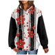 thumbnail image 2 of Chaquetas y abrigos casuales con capucha de manga larga para mujer, blusas estampadas de moda, sudaderas de manga larga, bolsillos, abrigo con capucha, abrigo para mujer, 2 of 5