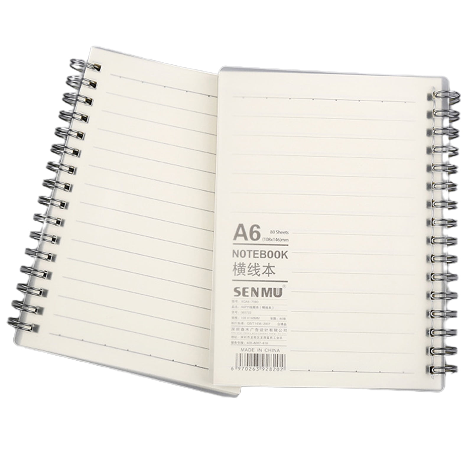 Spiral Notebook Blank Grid Pages Lined Journal Diary Sketchbook School Supplies 