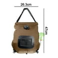 thumbnail image 2 of Sac d'Eau Solaire d'Extérieur Sac de Bain Sac de Stockage d'Eau de Bain de camping Sac de Douche portable Sac d'Eau de Bain 20 L - pour Plage, Natation, Voyage, Randonnée, 2 of 5