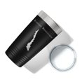 thumbnail image 5 of Easton Reservoir Tumbler Lake Map Travel Mug Insulated Laser Engraved Coffee Cup Connecticut 20 oz Black, 5 of 5