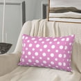 thumbnail image 5 of Pofeuu Purple And White Polka Dot Print Polyester Microfiber Plush Pillowcases, Super Soft and Cozy Pillow Case Covers with Envelop Closure（Pillow core not included）-16"x24", 5 of 6