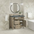 thumbnail image 4 of James Martin Vanities 424-V36-3Pbl Lorelai 36" Single Basin Wood Vanity Set - Mid-Century, 4 of 7