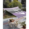 thumbnail image 3 of Sun Shade Sail 12x16Ft Purple and Grey Wood Grain Anchor Uv Block Sunshade Canopy Outdoor Shade Cover Rectangle Shade Cloth For Patio Garden Yard Deck Pergola, 3 of 6