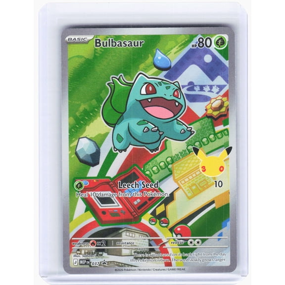 2026 Pokémon Mega Evolution Promo Cards Black Star Promo Foil Bulbasaur #037 Trading Card