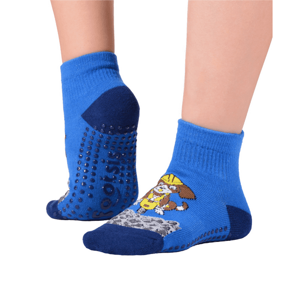 Footsis Non Slip Grip Socks for Yoga, Pilates, Barre, Home, Hospital ,Mommy and Me classes "Puppy"