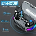thumbnail image 3 of Wireless Earbuds, Bluetooth 5.3 Gaming Wireless Headphones IPX7 Waterproof TWS Deep Bass Stereo Noise Cancelling Headset in ear with Charging Case LED Battery Display for Sport Android/iOS, 3 of 10