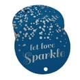 thumbnail image 1 of Inkdotpot Let Love Sparkle Wedding Bottle Tag Real Silver Foil Favor Hang Tags Pack Of 100, 1 of 7