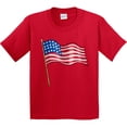thumbnail image 3 of Inktastic American Flag Design Youth T-Shirt, 3 of 5