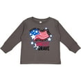thumbnail image 3 of Inktastic Home of the Free Because My Uncle is Brave Boys or Girls Long Sleeve Toddler T-Shirt, 3 of 5