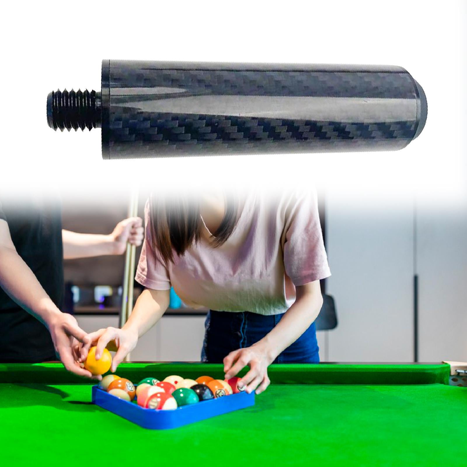 DimyFew Pool Cue Extender Billiards Cue Extension Compact Cue End Lengthener Billiard Style F