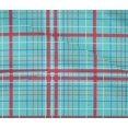 thumbnail image 4 of oneOone Cotton Flex Arctic Blue Fabric Madras Check Quilting Supplies Print Sewing Fabric By The Yard 40 Inch Wide, 4 of 4