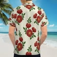 thumbnail image 6 of High Quality Hawaiian Shirts for Men Short Sleeve Aloha Beach Shirt Floral Summer Casual Button Down Shirts Blouses JIBY74, 6 of 7