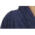 thumbnail image 6 of Superior Terry Cotton Adult Unisex Soft Lightweight Bathrobe, Small, Navy Blue, 6 of 8