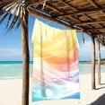 thumbnail image 4 of Summer Wave Beach Towel Oversized 74"x37" Pool Towels Soft Absorbent Extra Large Quick Drying for Bathroom, 4 of 5