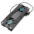 thumbnail image 1 of Laptop Stand Dual Cooling Fan Notebook Computer Holder Foldable USB Support Holder, Black, 1 of 8