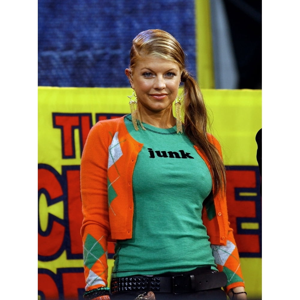 Singer Fergie Of Black Eyed Peas Performs Onstage On Good Morning America, New York, August 13