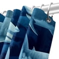 thumbnail image 5 of Shark Waterproof Printed Shower Curtain Set with Hooks - Bathroom Decoration, 5 of 5