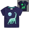 thumbnail image 6 of Uxgjfwu Toddler Girl Baby Boys' Round Neck Short Sleeve Fashion Luminous Printed T-shirt 1-2 Years, 6 of 9