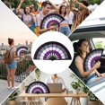 thumbnail image 6 of Vjnyvs Rainbow Folding Fans Colorful Hand Fans Party Decoration LGBT Summer Rave Fan Easy Open Portable Cooling Hand Fan for Halloween Parade, 6 of 7