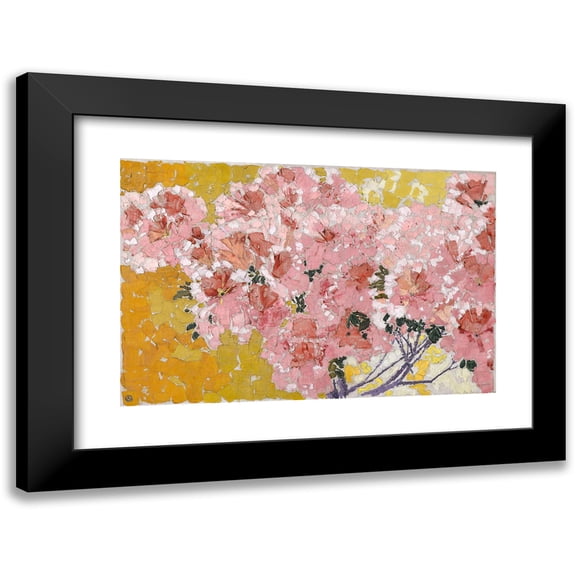 Augusto Giacometti 14x11 Black Modern Framed Museum Art Print Titled - Blooming Azaleas (1911)