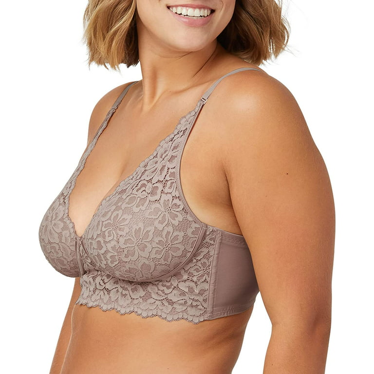 Maidenform Lightly Lined Convertible Lace Bralette Paris Nude 36A