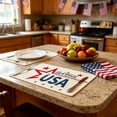 thumbnail image 5 of huayou 4th of July Patriotic Placemat, 12.6x16.5 Inch Red White Blue Theme Pattern Placemat, for Party Kitchen Farmhouse, 5 of 6