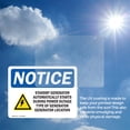 thumbnail image 6 of (2 Pack) Standby Generator Automatically Sign, 6 of 7