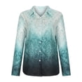 thumbnail image 4 of Fesfesfes Clearance Tops for Women O-Neck Solid Three Quarter Sleeve Tops Blouse T-shirt, 4 of 8