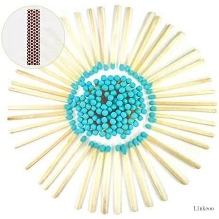 

3 Teal Color Matches 500 Count - Plus 5 Free Strikers!!! - (3 Inches Long) - Wholesale Bulk Safety Matches (500) (Teal)