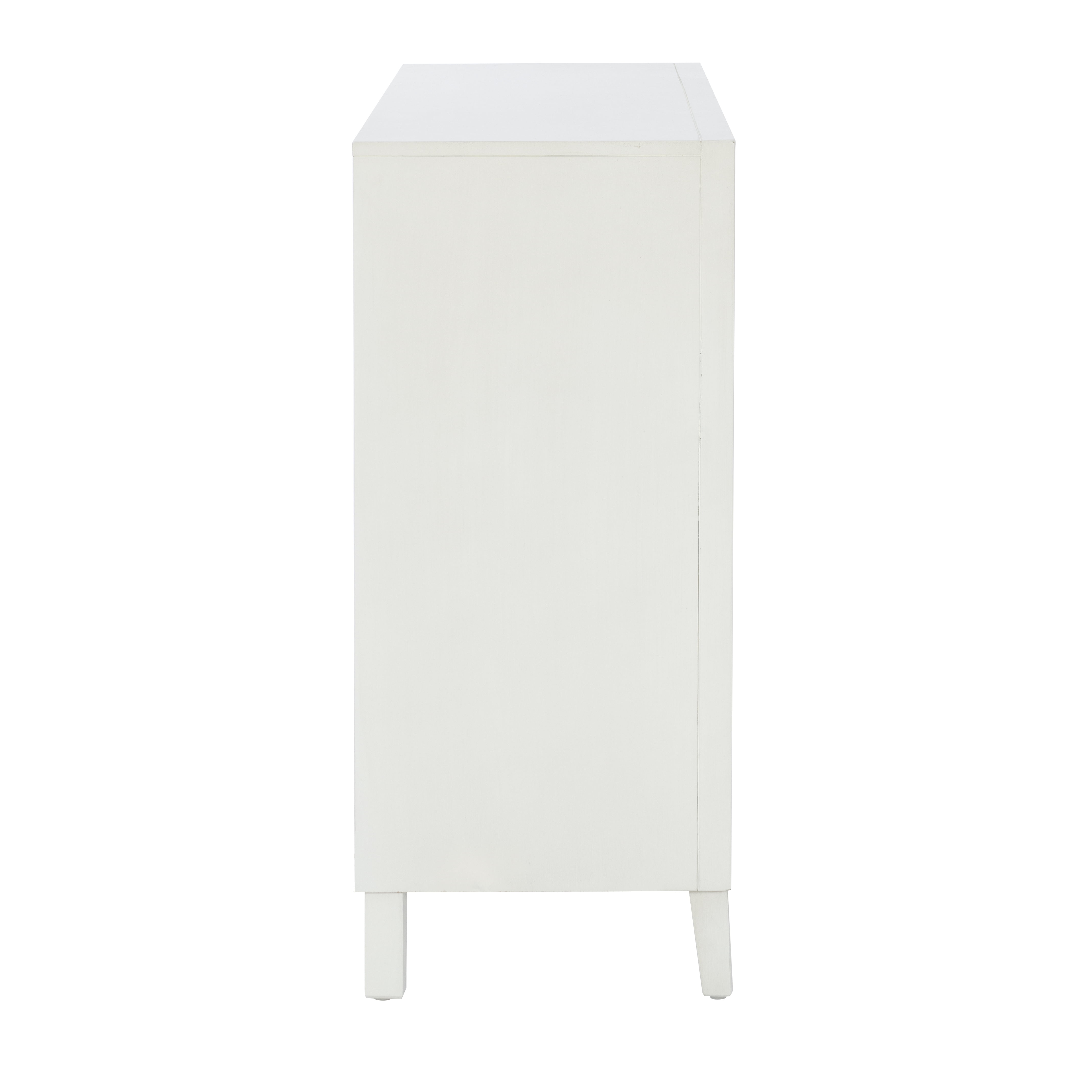 Powell Romona 3-Door Accent Cabinet, Antique White