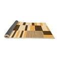 thumbnail image 2 of Ahgly Company Indoor Round Abstract Orange Modern Area Rugs, 4' Round, 2 of 4