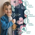 thumbnail image 3 of Blackout Kids Curtains,Pioneer Flower Floral Print Pattern Childrens Insulated Curtains Set Of 2,Bedroom Essentials,Toddler Room Decor 52"x63", 3 of 5