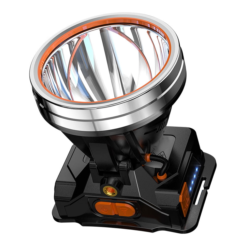 LED Headlamp Torch Quad Core Outdoor Rechargeable Bright Headlight for